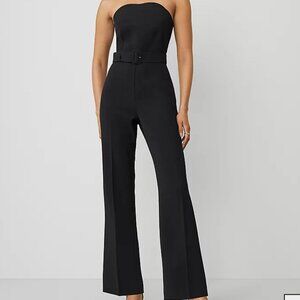 Black Strapless Pant Suit
